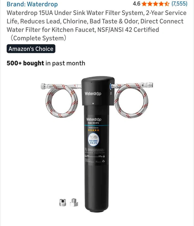 Waterdrop 15UA Under Sink Filtration System - photo 2