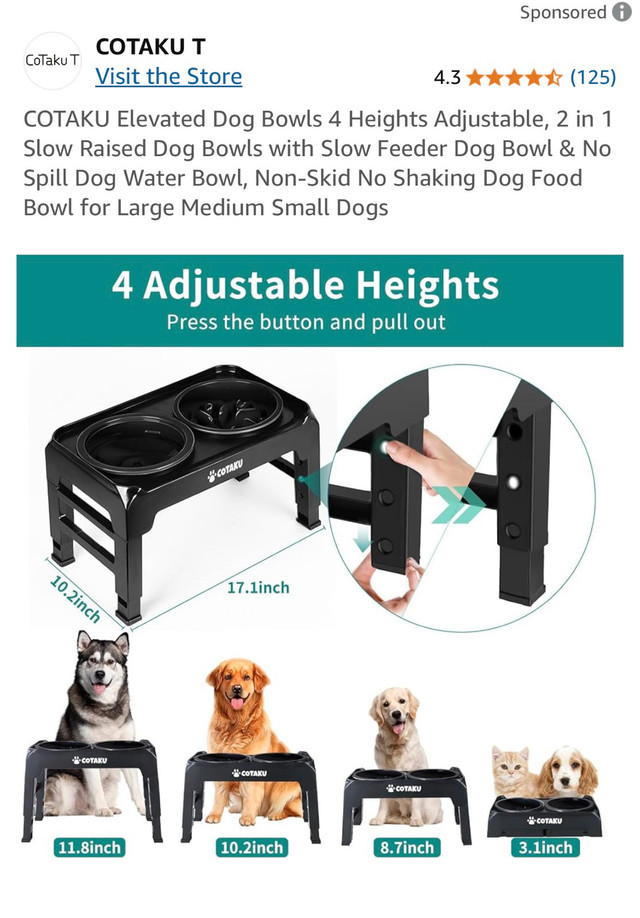Cotaku T Dog feeding bowl - photo 2