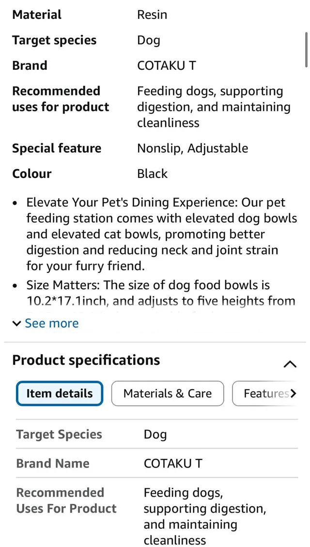 Cotaku T Dog feeding bowl image indicator(3)