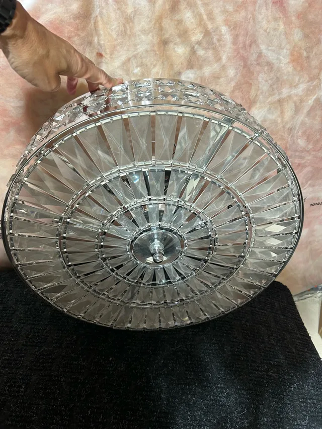 Crystal circular light fixture thumbnail