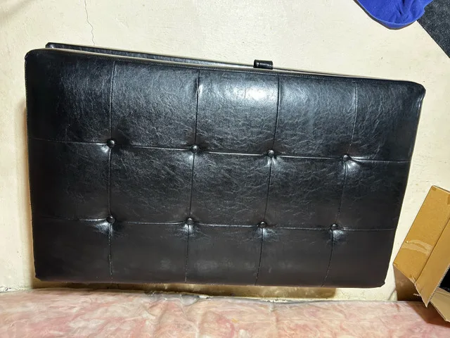 Black Storage Ottoman thumbnail