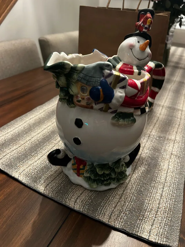 Fitz and Floyd Snowman Pitcher thumbnail