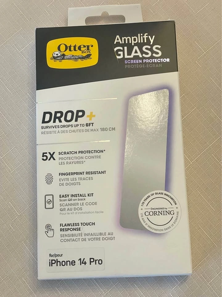 OtterBox Amplify Glass Screen Protector for iPhone 14 Pro