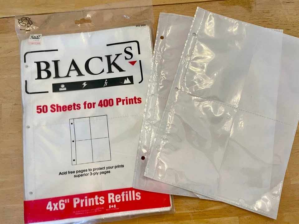 BLACKS 4x6 Photo Album Refills 50 Sheets 400 Prints