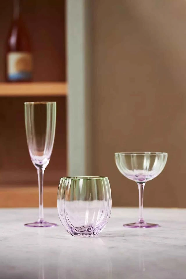 Anthropologie Lille Champagne Flutes Set of 4 - photo 2