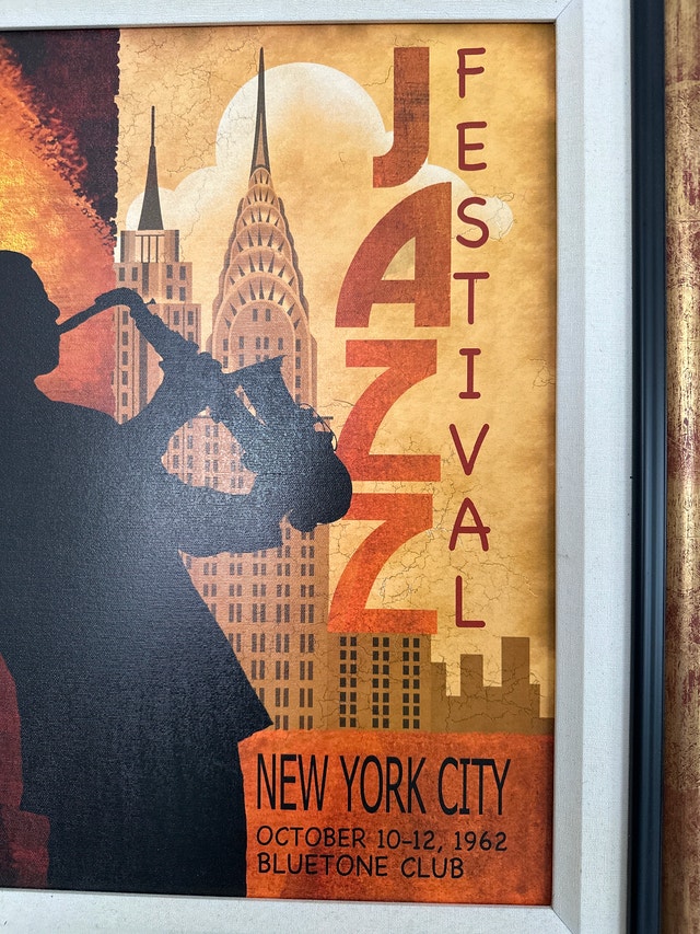 Conrad Knutsen framed art print "1962 Jazz in New York" - photo 2