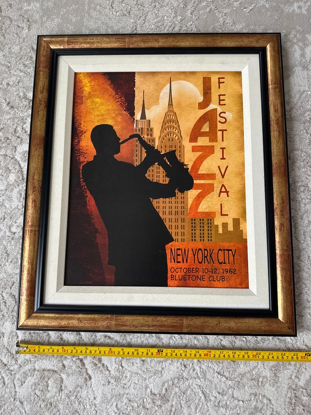 Conrad Knutsen framed art print "1962 Jazz in New York" - photo 4