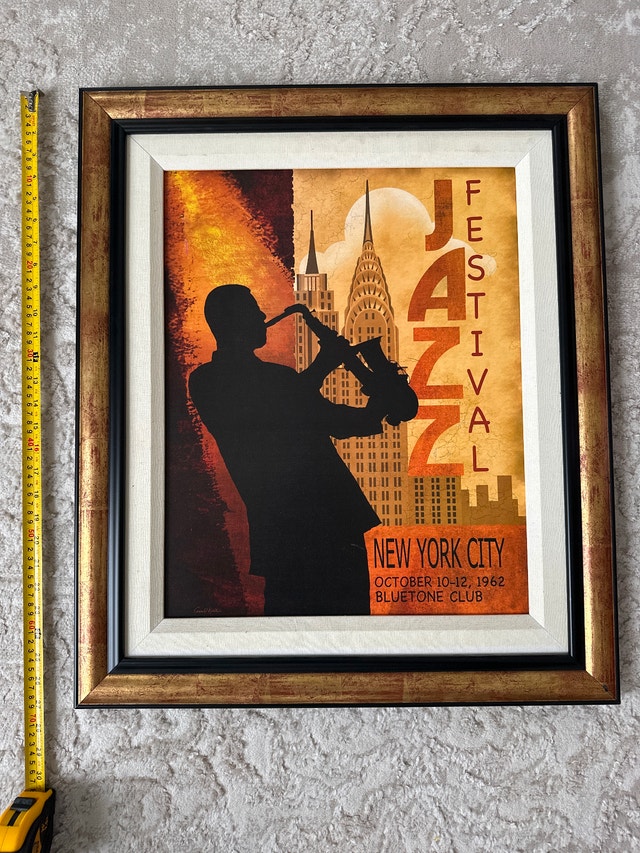 Conrad Knutsen framed art print "1962 Jazz in New York" - photo 5