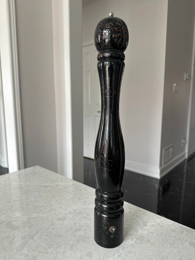 Wooden Restaurant Black Pepper Mill Grinder 20” tall.