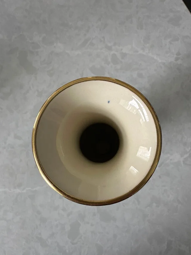 Limburg Vintage German Echt Cobalt Porcelain Vase - photo 5