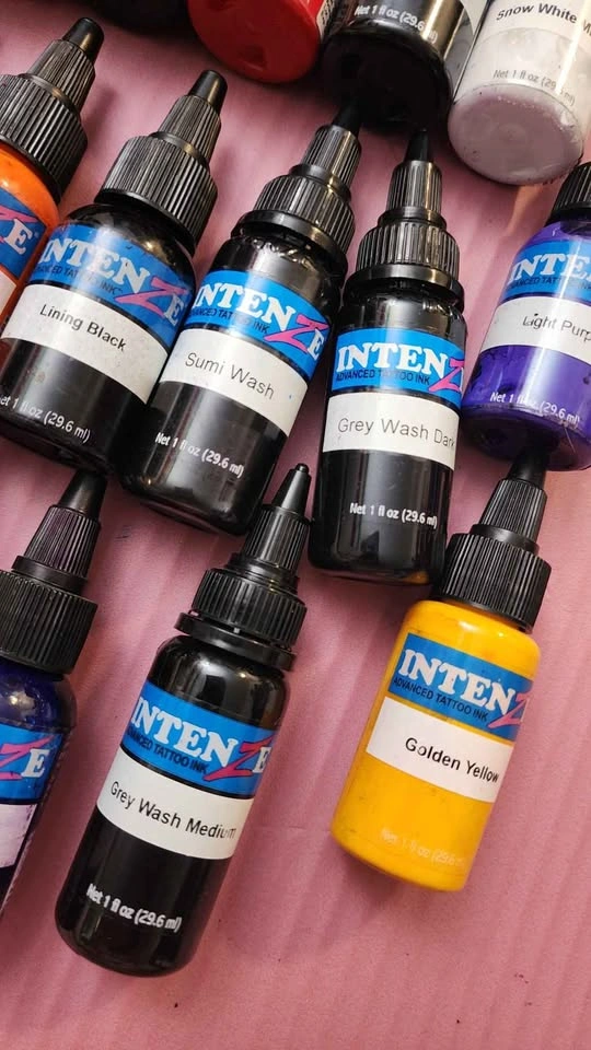 Intenze Tattoo Ink Set - 25 Bottles (1oz) + UV Bonus - photo 2