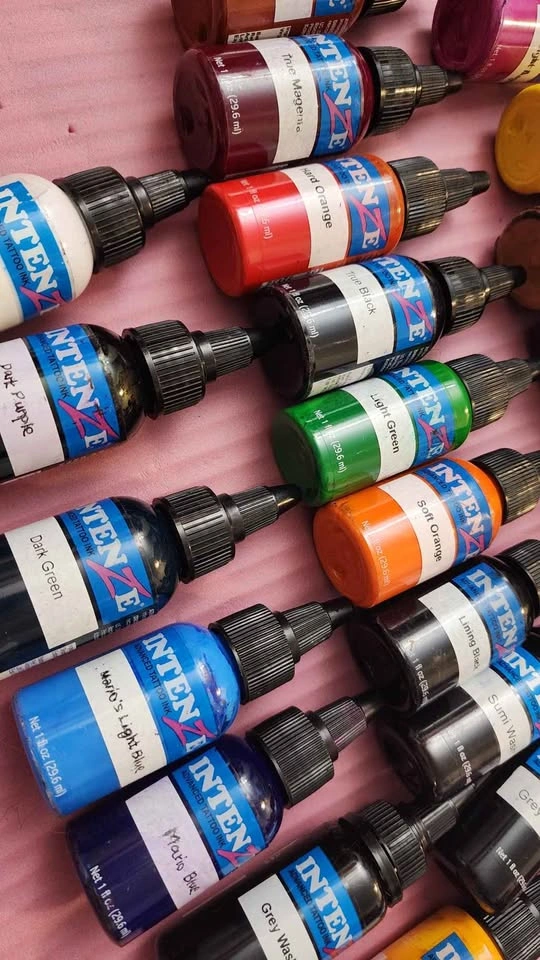 Intenze Tattoo Ink Set - 25 Bottles (1oz) + UV Bonus - photo 4