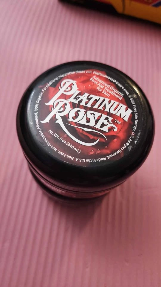 Platinum Rose Tattoo Butter Bundle - Rose Scented - 2 x 8oz Jars - photo 2