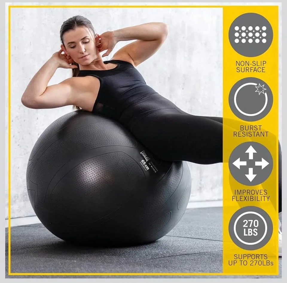 Brand New Everlast 65cm Pro Grip Fitness Ball - photo 3
