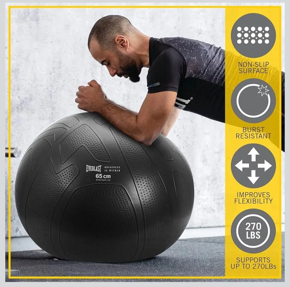 Brand New Everlast 65cm Pro Grip Fitness Ball - photo 5