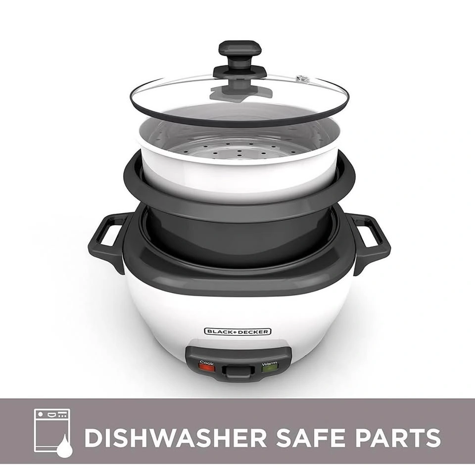 Brand New Black+Decker 6-Cup Rice Cooker & Steamer - photo 5