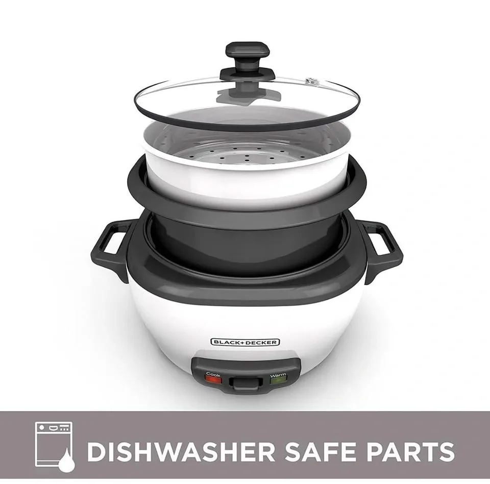 Brand New Black+Decker 6-Cup Rice Cooker & Steamer - photo 5