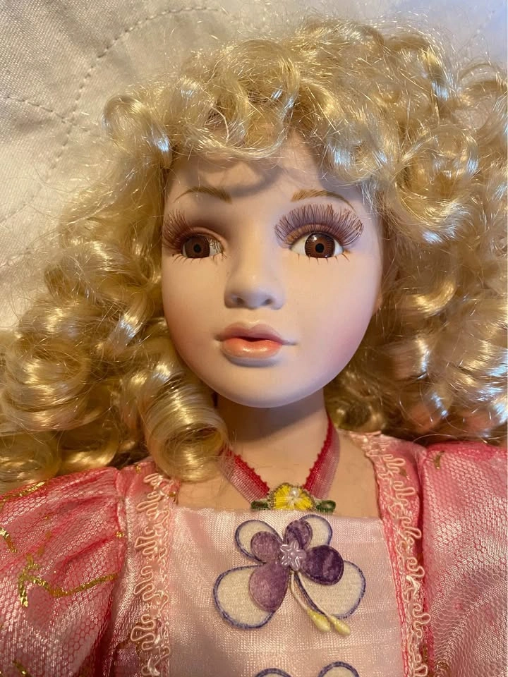Beautiful Collectible Ceramic Doll - 21" Tall - photo 3