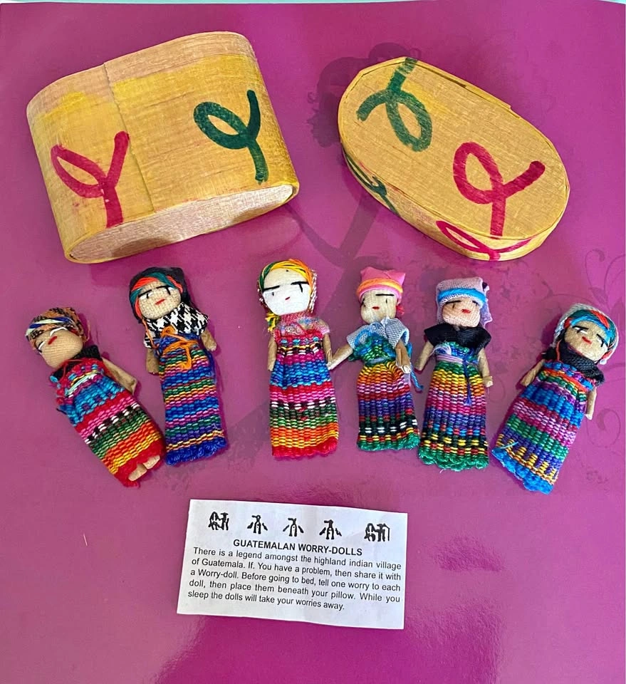 Handmade Tiny Worry Dolls in Box - Guatemala