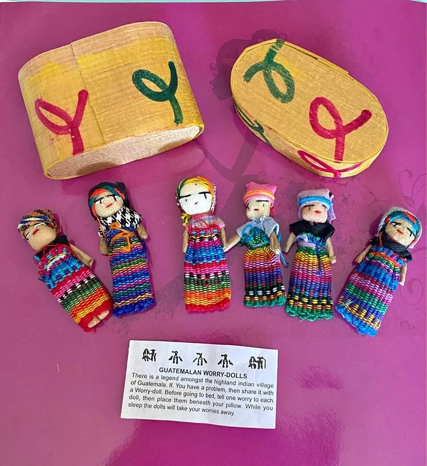 Handmade Tiny Worry Dolls in Box - Guatemala