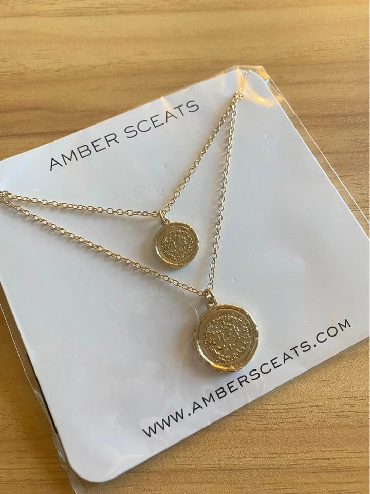 AMBER SCEATS Double Coin Necklace - photo 2