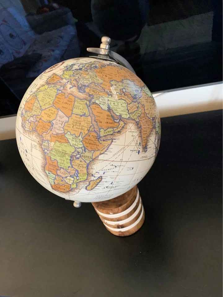 Nice vintage style home revolving globe decoration - photo 2