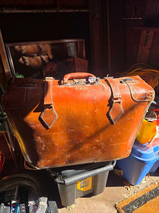 Vintage Leather Suitcase