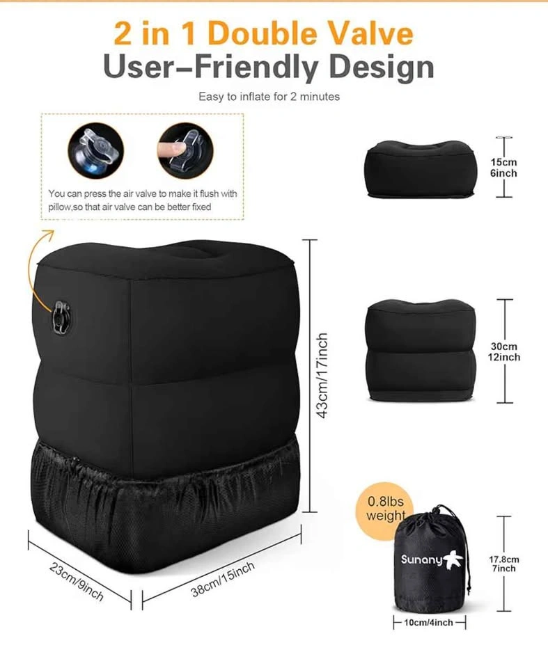 Sunany Inflatable Foot Rest Pillow for Travel - photo 2
