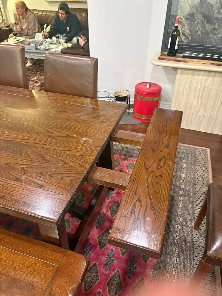 Pottery Barn Extendable Dining Table w/ Bench & 4 Chairs