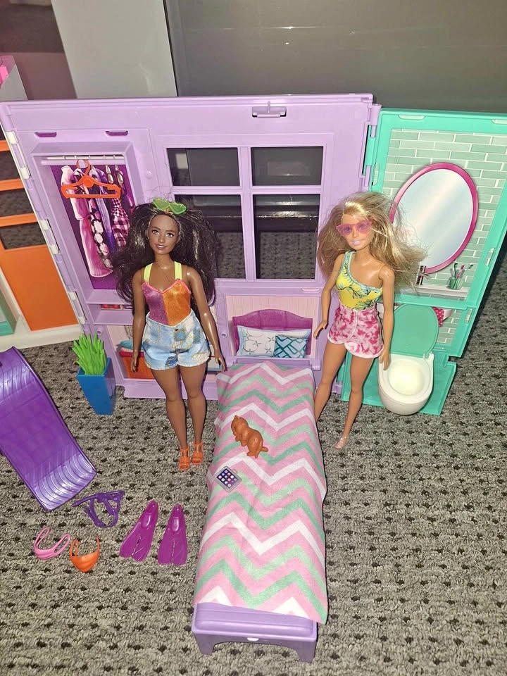 ✨️🌺🌈Barbie House Playset w Dolls & Accessories🌈🌺✨️