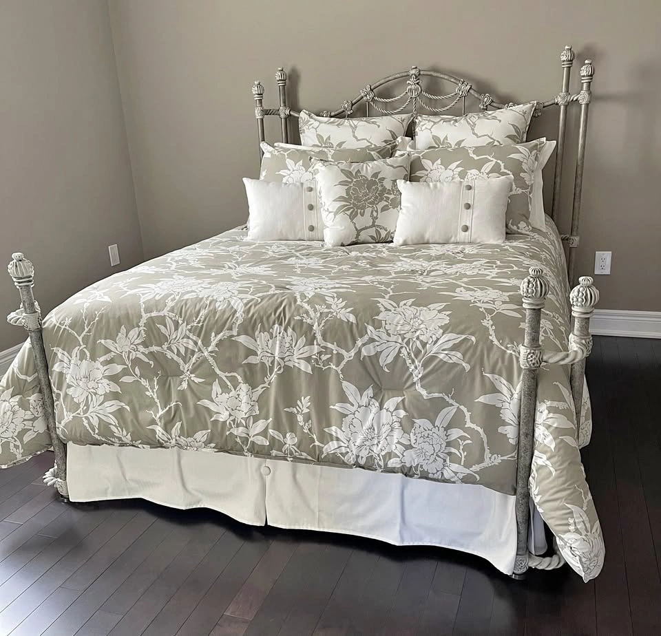 Elegant Designer Queen Bed – Like New - Moving Sale