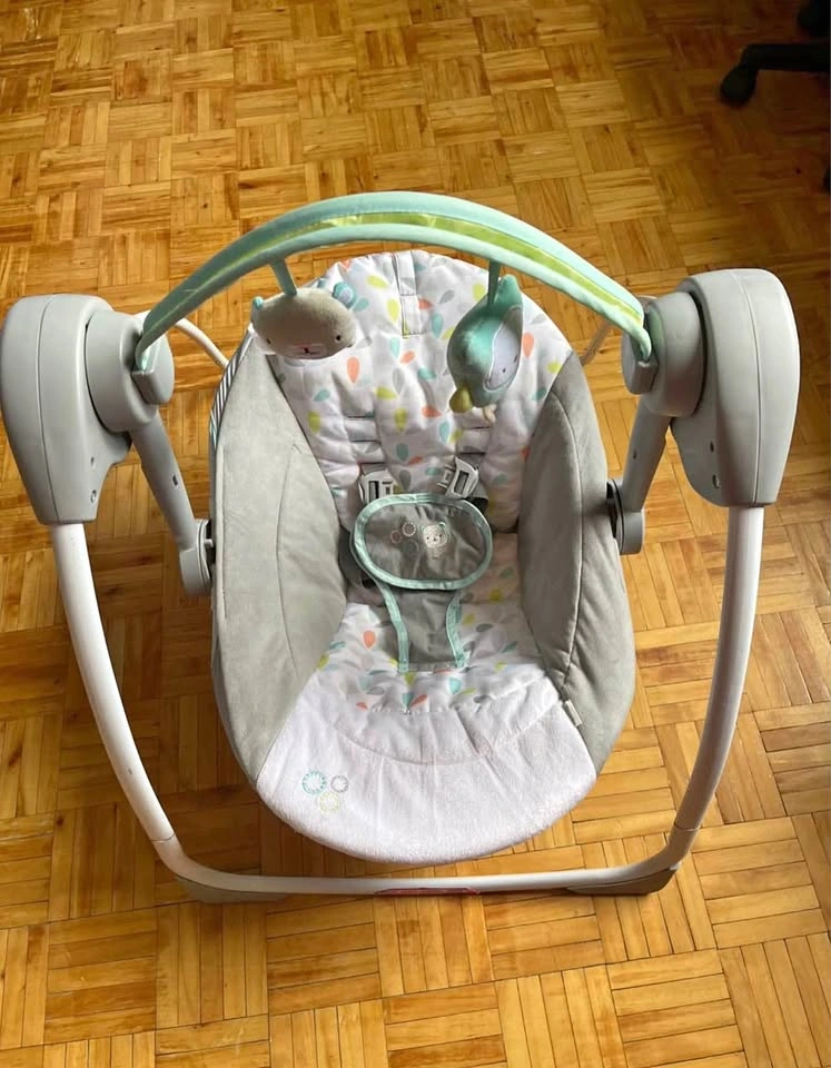 Baby swing with music and toys