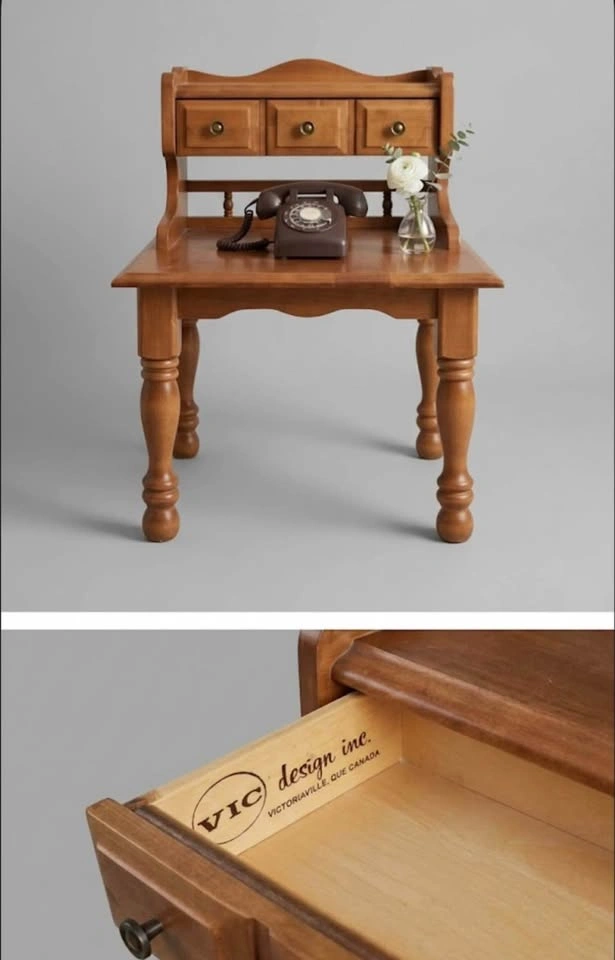 VIC design inc. Wooden Telephone Table w/ Drawers - photo 2