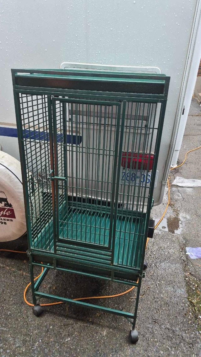 Extra large bird cage.