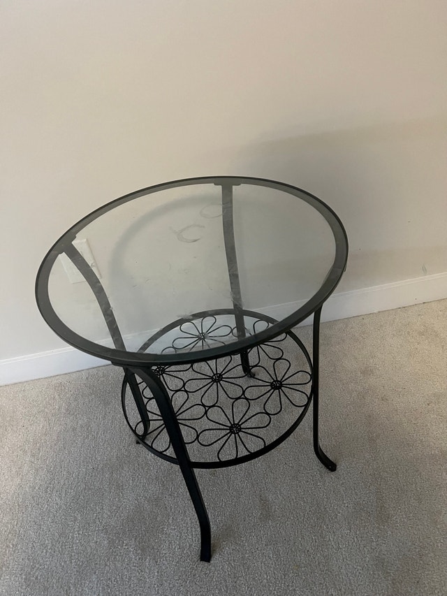 Glass Accent Table