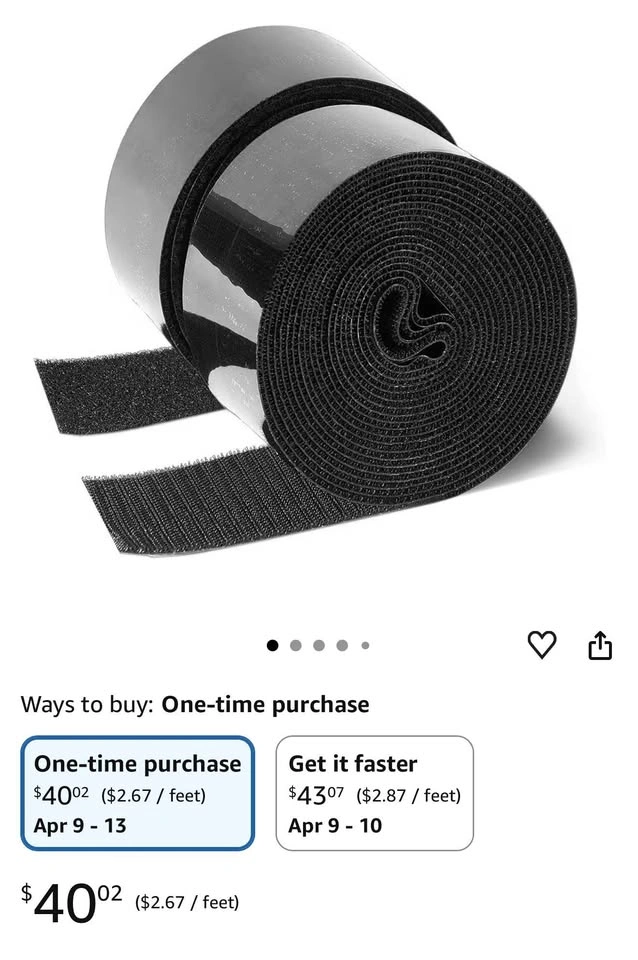 40 pcs Stronghold 2 inch Hook and Loop Tape 5 Yards - photo 5