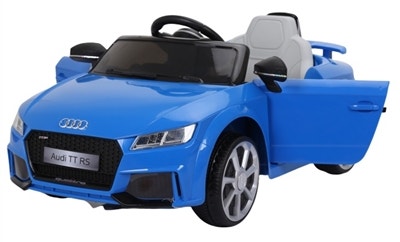 Audi TT RS Ride-On Car for Kids - Blue, 12V w/ Remote