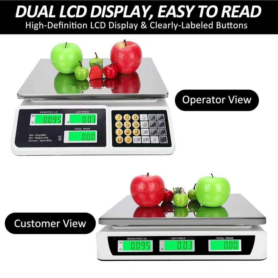 Price Computing Scale 88lb/40kg LCD Digital - photo 3