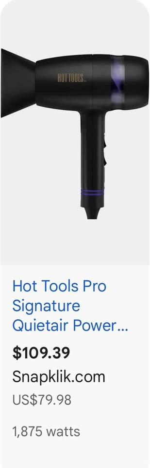 Hot Tools Hair Dryer 3 Heat 2 Speed Settings - photo 4