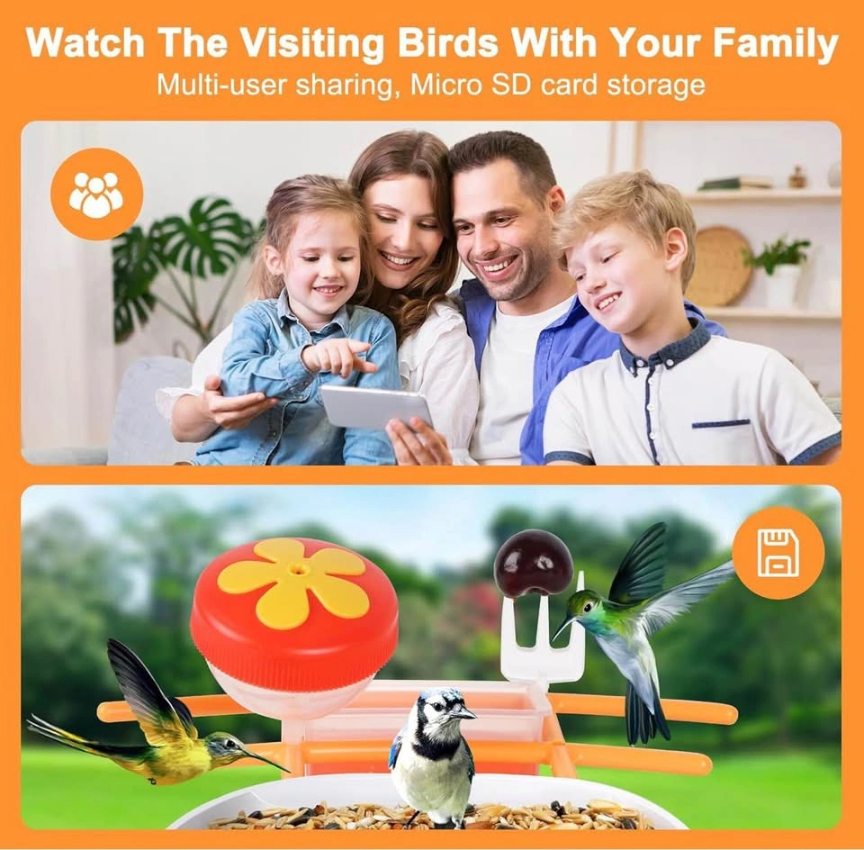 Smart Bird Feeder Camera Solar Powered - photo 5