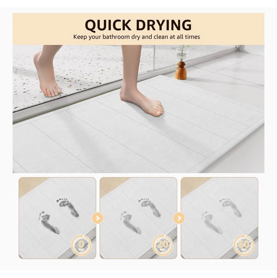 Yolife 32"x 20" Stone Bath Mat Large - photo 2