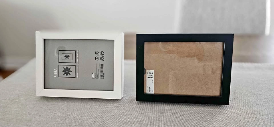 Ikea 5x7" Picture Frames - 3 White, 5 Black