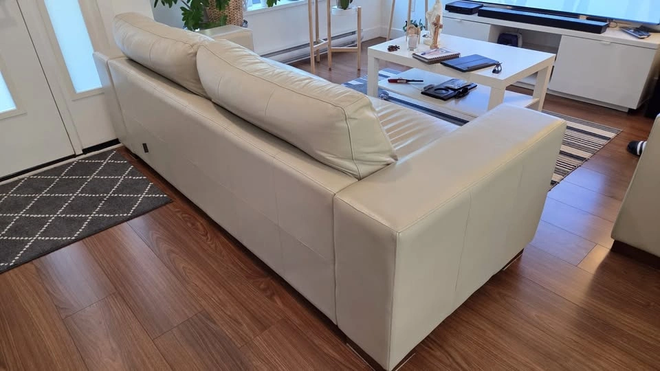 3 and 2 seats leather sofa - photo 2
