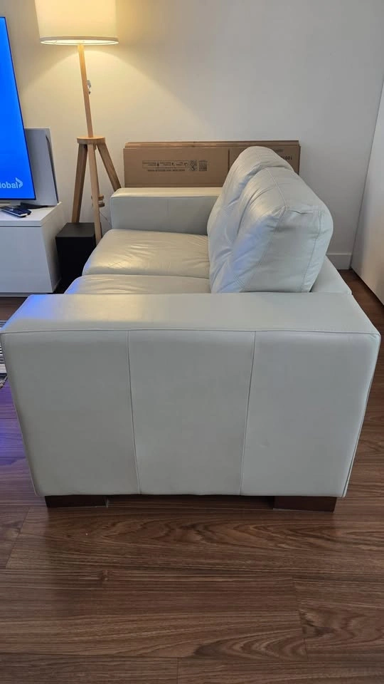 3 and 2 seats leather sofa - photo 4
