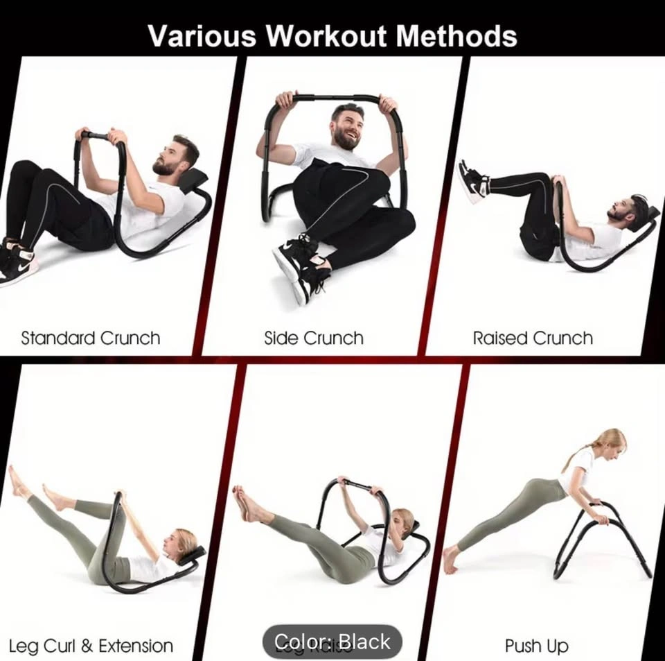 AB Trainer Abdominal Machine Exercise Crunch Roller Workout Exer - photo 2