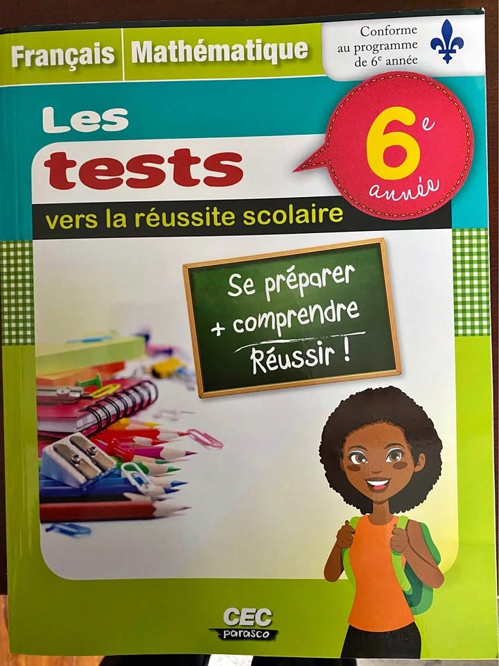 Français Mathématique Les Tests 6e année CEC parasco