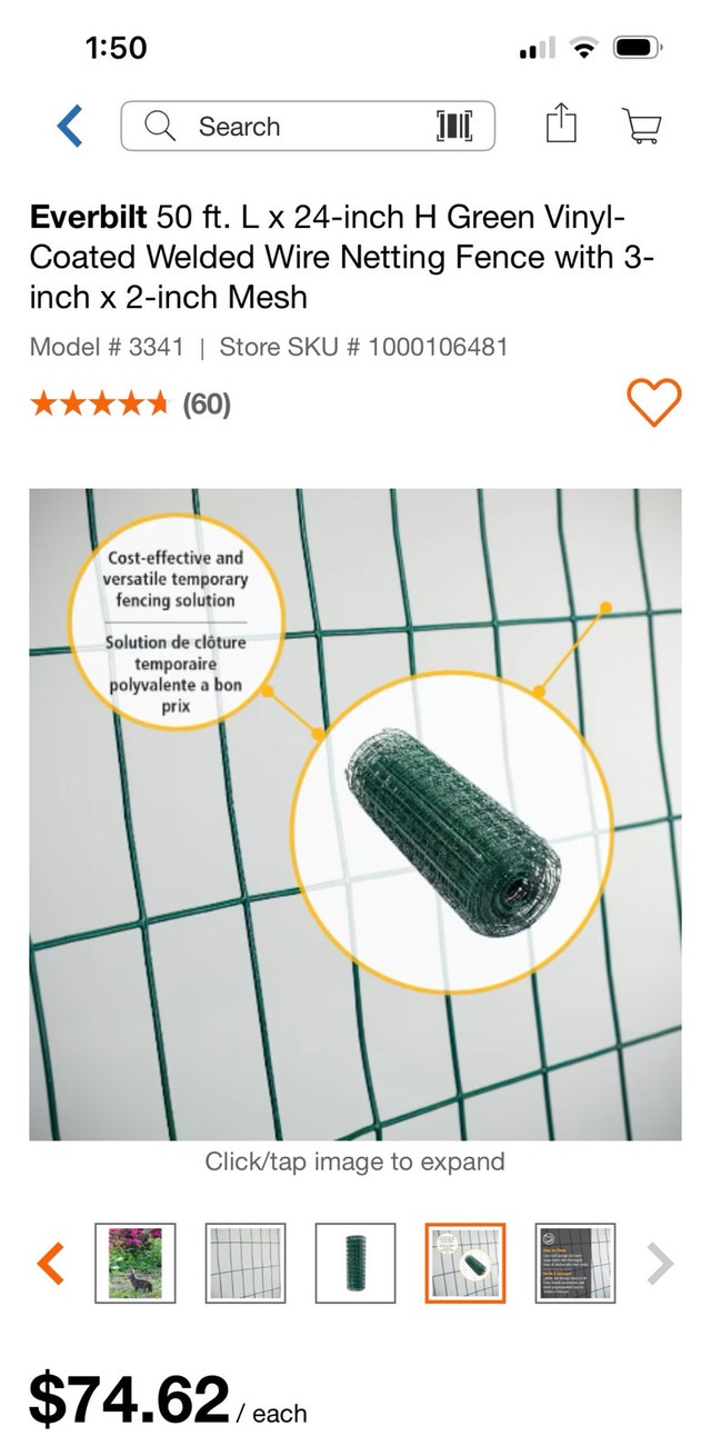 Everbilt Green Vinyl-Coated Welded Wire Netting Fence - photo 2