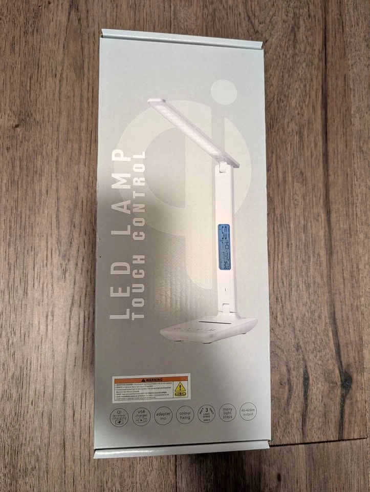 NEW - LED Lamp with touch control and wireless charging