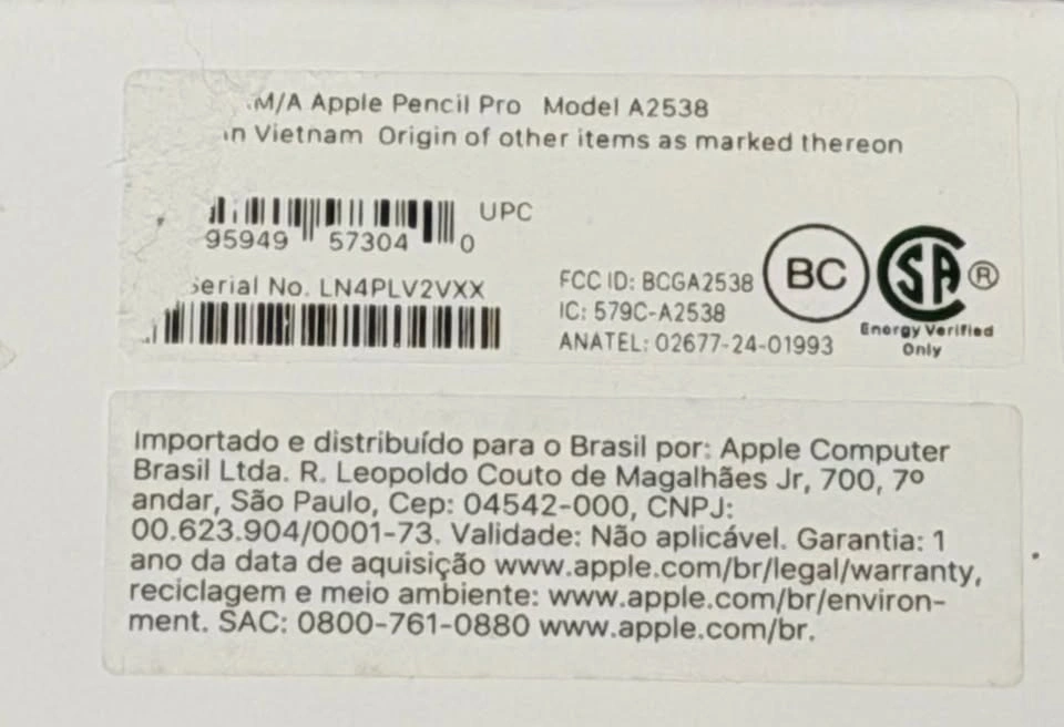 Brand New, Open Box, Unused Apple Pencil Pro for iPad - photo 5