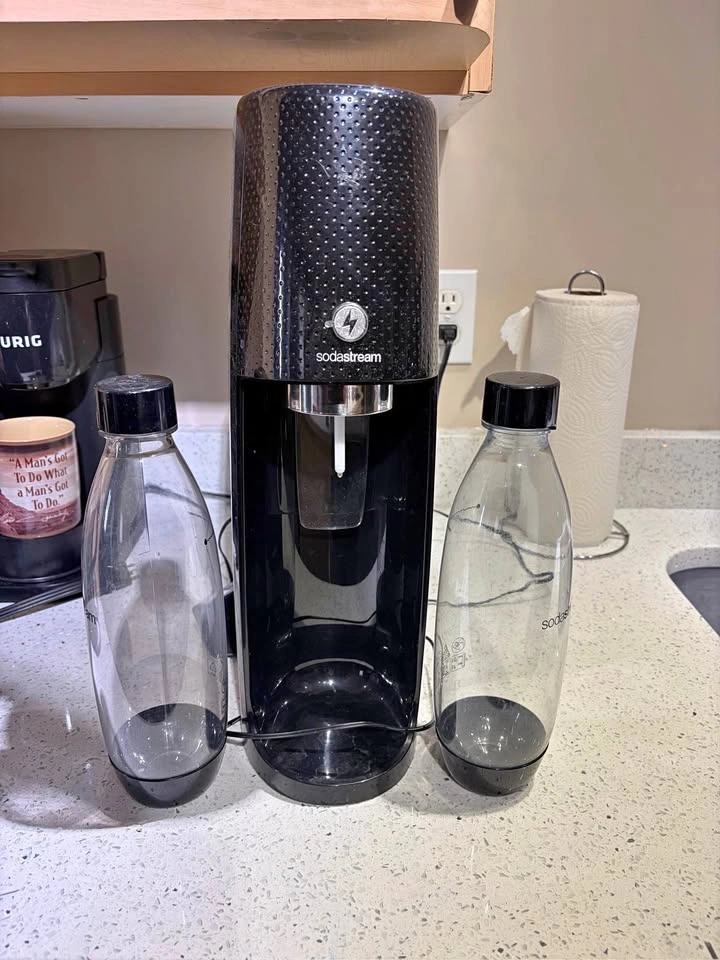 Soda stream with bottles